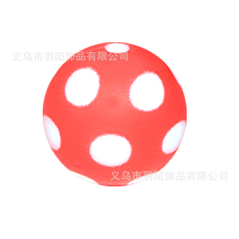 Wholesale 50PCSPolka Dot Cartoon Leopard Print Silicone Balls
